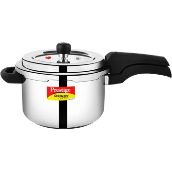 Prestige S/Steel 4.0 Ltr Svachh Dlx Alpha Cooker, Grey, 4 Liter (MPD20250)