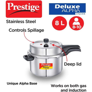 Prestige Pressure Cooker, Silver, Svachh (MPD20253)