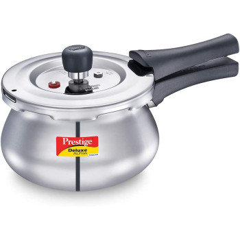 Prestige S/S Dlx Alpha Svachh Baby Handi 2 Ltr Cooker, Mpd20266, Silver (MPD20266)
