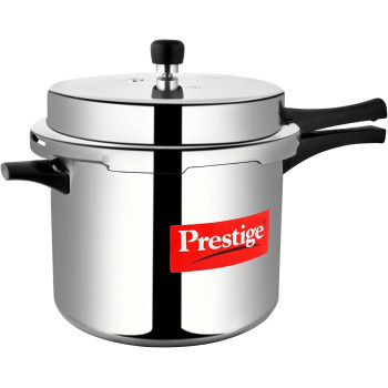 Prestige Popular Aluminium Pressure Cooker, 10 Ltr, Silver (MPP11000)