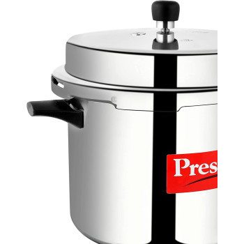Prestige Popular Aluminium Pressure Cooker, 10 Ltr, Silver (MPP11000)