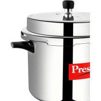 Prestige Popular Aluminium Pressure Cooker, 10 Ltr, Silver (MPP11000)