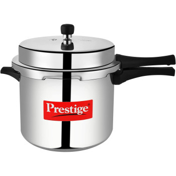Prestige Popular Aluminium Pressure Cooker, 10 Ltr, Silver (MPP11000)
