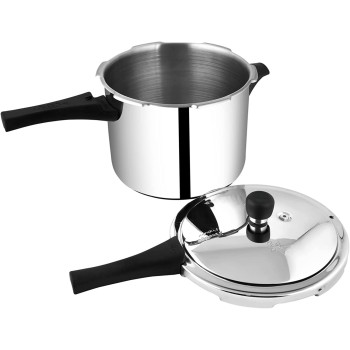 Prestige Popular Stainless Steel Pressure Cooker, 5 Ltr, Silver (MPP20652)