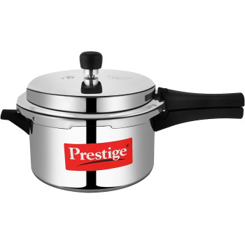 Prestige Popular Aluminium Pressure Cooker, 3 Ltr, Silver (MPP23100)