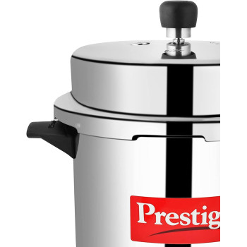 Prestige Popular Aluminium Pressure Cooker, 6 Ltr, Silver (MPP26100)