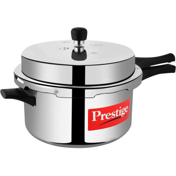 Prestige Popular Aluminium Pressure Cooker, 7.5 Ltr, Silver (MPP28100)