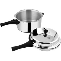 Prestige Popular Aluminium Pressure Cooker, 7.5 Ltr, Silver (MPP28100)
