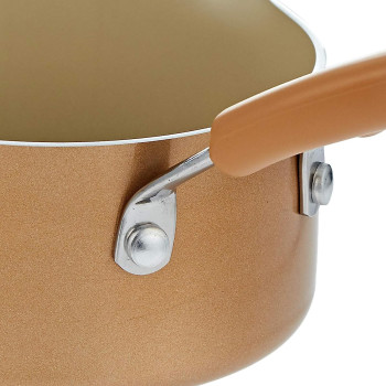 Meyer Non Stick Milk Pan, 9 Ltr, 14 cm, Beige (MY16861)