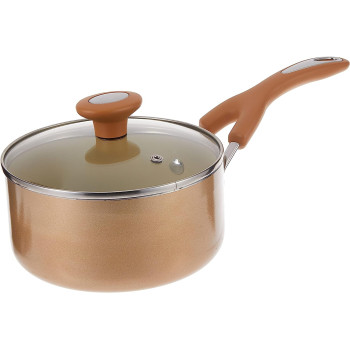Meyer Aluminum Non-stick Covered Saucepan Set of 2-Piece - Cream MY16863 (MY16863)