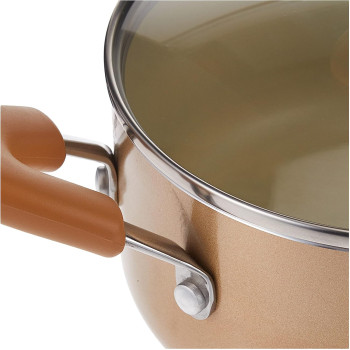 Meyer Aluminum Non-stick Covered Saucepan Set of 2-Piece - Cream MY16863 (MY16863)