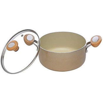 Meyer Aluminum Non-stick Covered Saucepan Set of 2-Piece - Cream MY16865 (MY16865)
