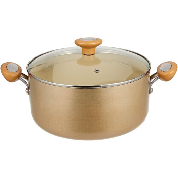 Meyer Non Stick Covered Stockpot with Cushion Surface and Lid, 6.3 Ltr, 26 cm, Beige (MY16866)