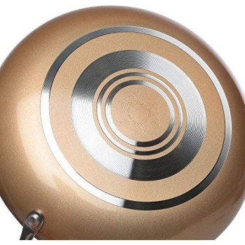 Meyer Non Stick Deep Fry Pan, 10.25 Inch, 26 cm, Cream (MY16872)