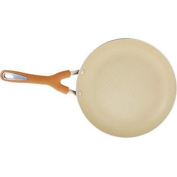 Meyer Non Stick Deep Fry Pan, 10.25 Inch, 26 cm, Cream (MY16872)