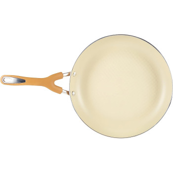 Meyer Aluminum Non-stick Open Fry Pan - Cream MY16874 White (MY16874)