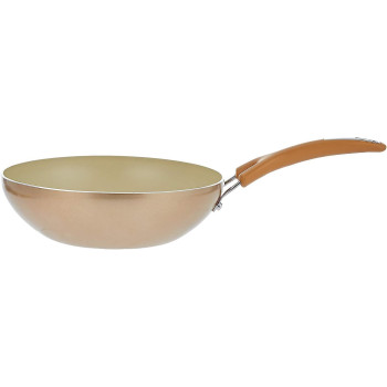 Meyer Non Stick Deep Wok, 10.25 Inch, 26 cm, Beige (MY16875)