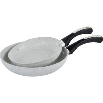 Prestige Endurance Speckled Long Lasting Non Stick Twin Pack Fry Pan, White (PR11561)