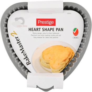 Prestige Loose Base Heart Shape Pan, Grey (PR13221)