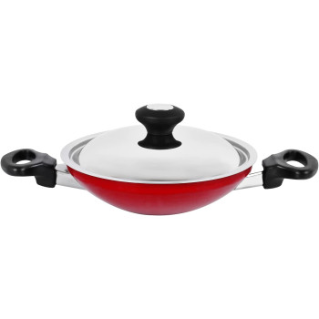 Prestige Appachatti with Stainless Steel Lid, 20 cm, Red (PR15852)