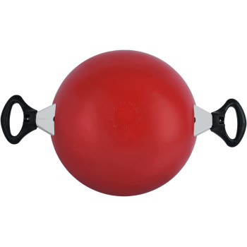 Prestige Kadai Belly Bottom With Lid, Red (PR15853)