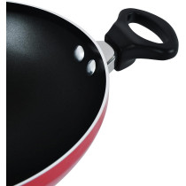 Prestige Kadai Belly Bottom With Lid, Red (PR15853)