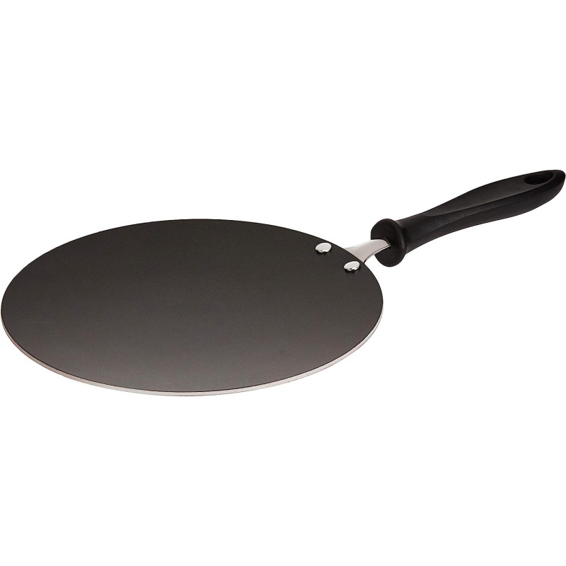 Prestige Concave Tawa, 25 cm, Black For Kitchen use (PR15856)