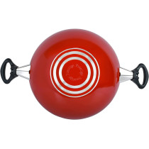 Prestige Flat Bottom Kadai, 28 cm, Red (PR15861)