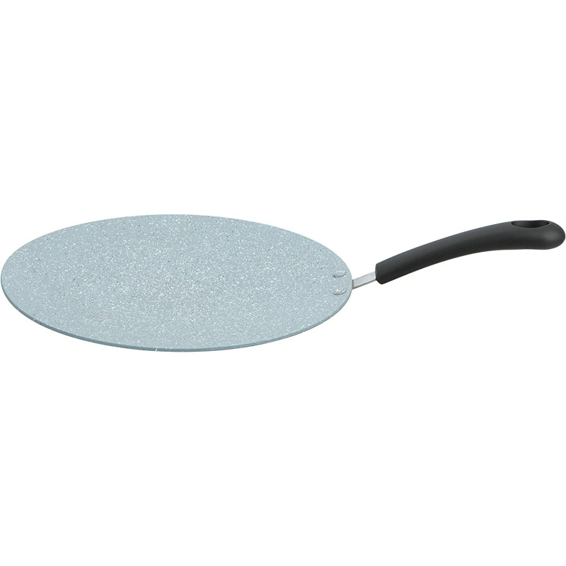 Prestige Speckled Long Lasting Non Stick Aluminum Concave Tawa, 30 cm, Grey (PR15875)