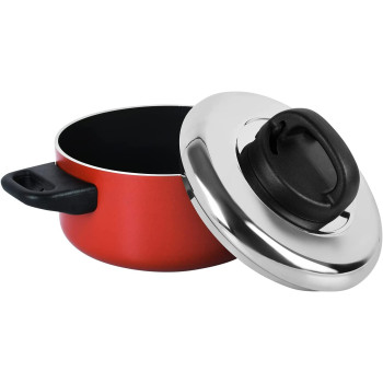 Prestige Covered Casserole, 20 cm, Red (PR15910)