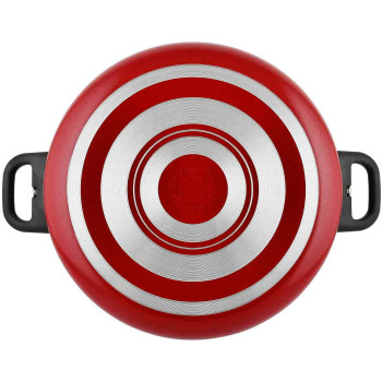 Prestige Classique 3X Ultra Tough Covered NonStick Stockpot, 5.2 Ltr, 24 cm, Red (PR15912)