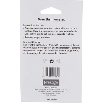 Prestige Oven Thermometer, Silver (PR162)