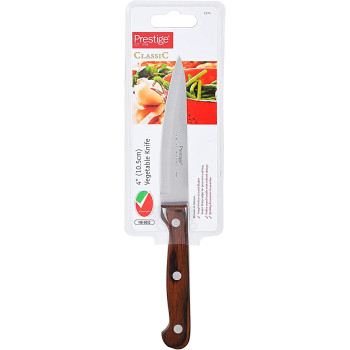 Prestige Vegetable Knife, 4 Inch, 10.5 cm, Brown (PR1974)