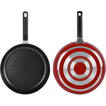 Prestige Classique 3 Pieces Covered Stock Pot with Frypan Set, Red (PR20933)