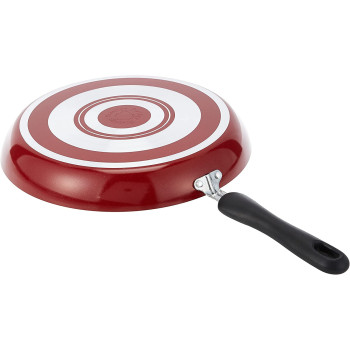 Prestige Aluminum Non- Stick Twin Fry Pan Set Of 2- Piece, Red Pr20961, 380 grams (PR20961)