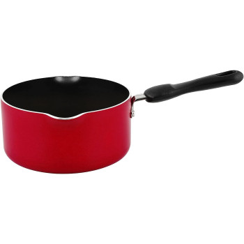 Prestige Classique 3X Ultra Tough Milk Pan, 1.4 Ltr, 16 cm, Red (PR20972)