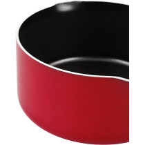 Prestige Classique 3X Ultra Tough Milk Pan, 1.4 Ltr, 16 cm, Red (PR20972)
