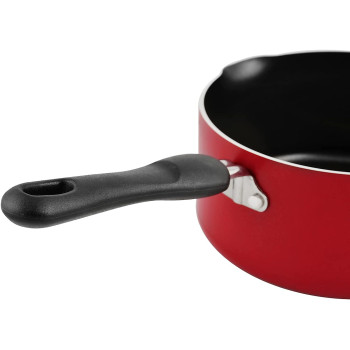 Prestige Classique 3X Ultra Tough Milk Pan, 1.4 Ltr, 16 cm, Red (PR20972)