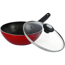 Prestige Classique Covered Wok, 20 cm, Red (PR20977)