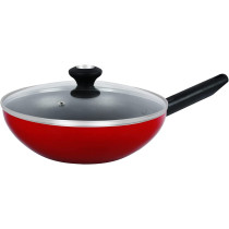 Prestige Red 26 cm Classique Covered Wok, PR20978 (PR20978)