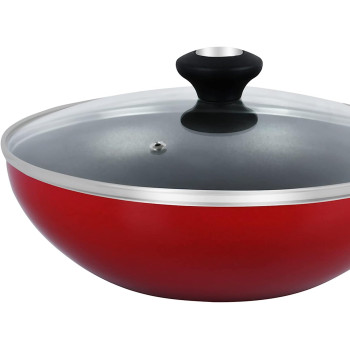 Prestige Red 26 cm Classique Covered Wok, PR20978 (PR20978)