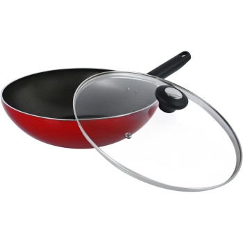 Prestige Classique Covered Wok, RED,28CM,PR20979 (PR20979)