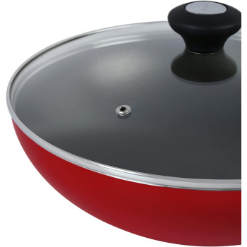 Prestige Classique Covered Wok, RED,28CM,PR20979 (PR20979)
