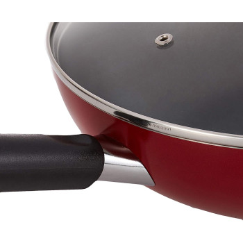 Prestige Classique Covered Wok, 30 cm, Red (PR20980)