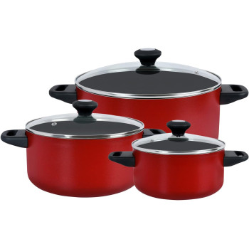 Prestige Classique 12 Piece Cookware Set, Red (PR21179)