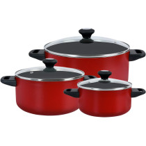 Prestige Classique 12 Piece Cookware Set, Red (PR21179)