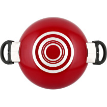 Prestige Classique 3X Ultra Tough Covered Wok Kadai, 10.25 Inch, 26 cm, Red (PR21498)