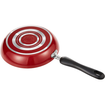 Prestige Aluminum Non- Stick Fry Pan Set, 3 Pieces, Red (PR21784)