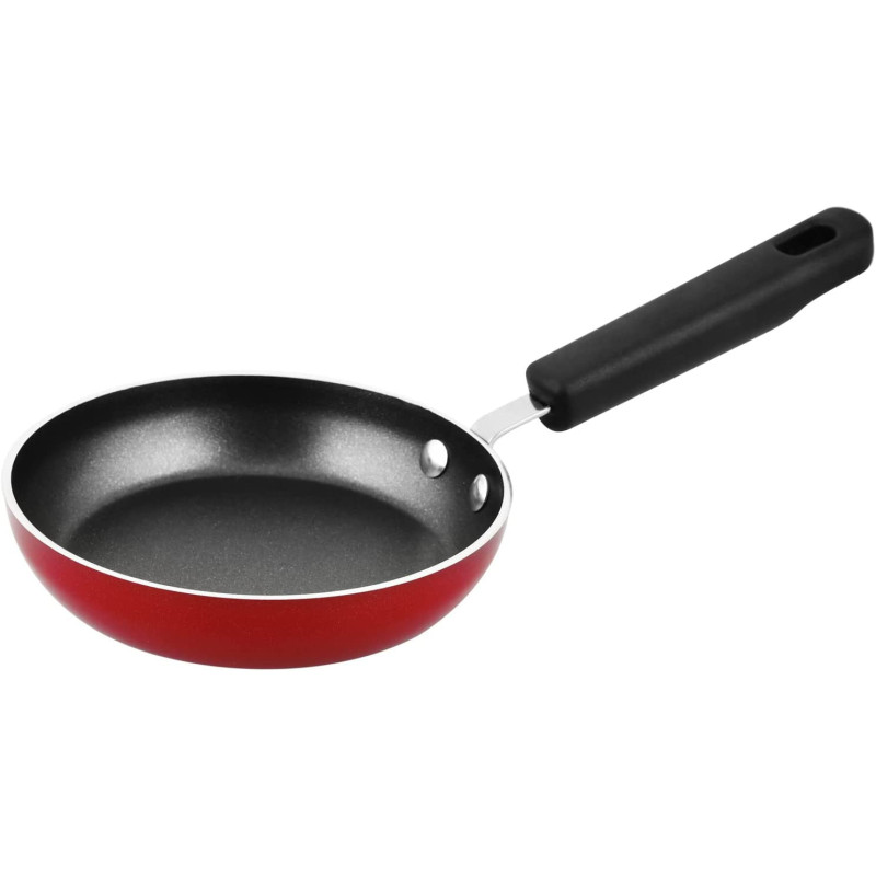 Prestige 3X Ultra Tough Mini Fry Pan, 4.75 Inch, 12 cm, Red (PR21821)