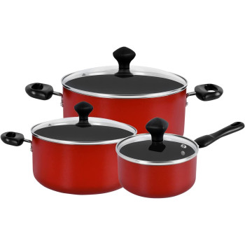 Prestige Classique 17 Piece Cookware Set, Red (PR21822)